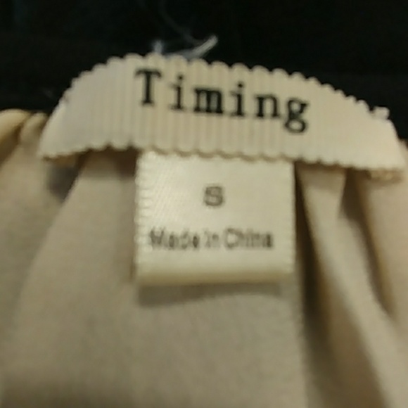 Timing Knit Top With Georgette Panel in Back - Picture 8 of 8